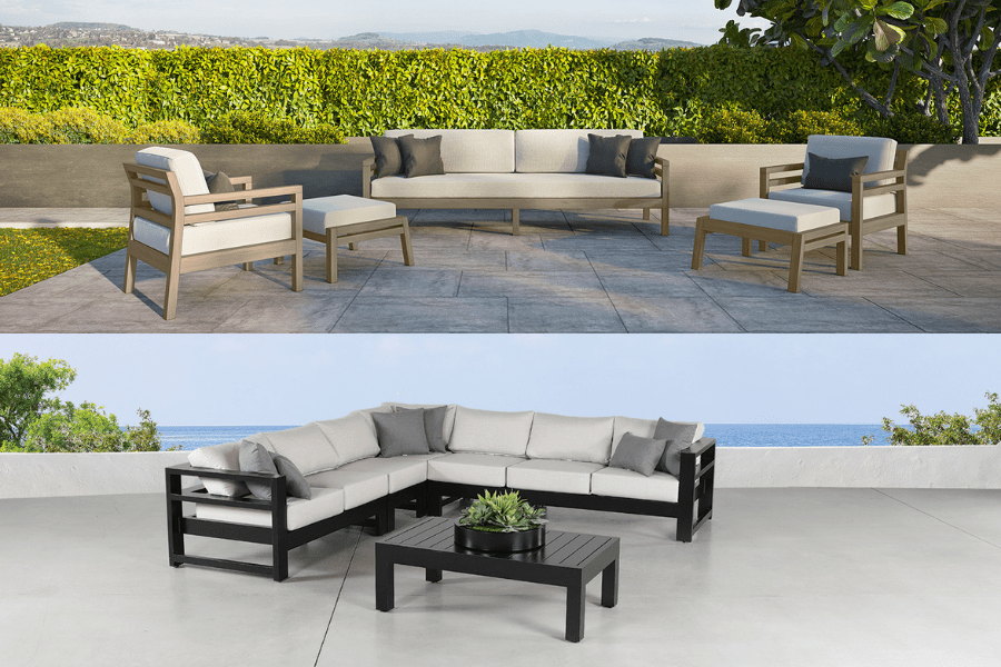 modern outdoor patio furniture for mother's day.