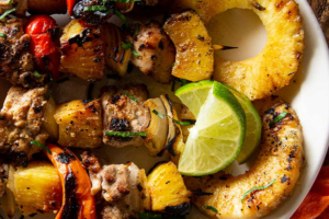 Chicken kebabs as a grilling recipe for summer