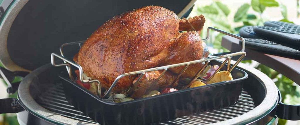 Thanksgiving turkey cooked on BBQ 