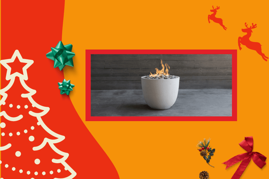 Dekko element firepit in our holiday gift guide