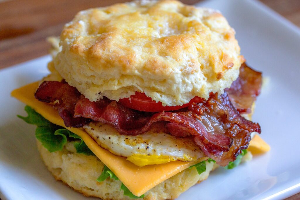 Breakfast in bed sandwich recipe for Valentine's Dayor 