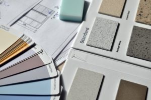 Swatches and home renovation plans.