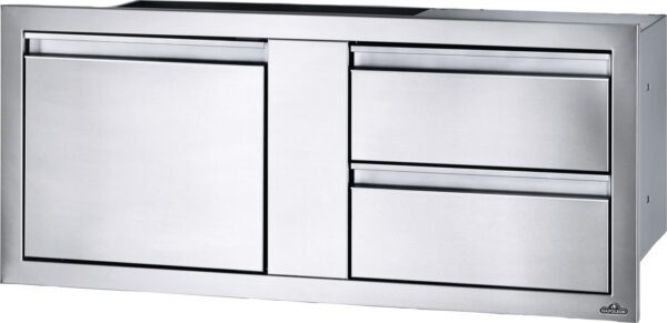 42 x 16 inch Single Door & Double Drawer Combo angled