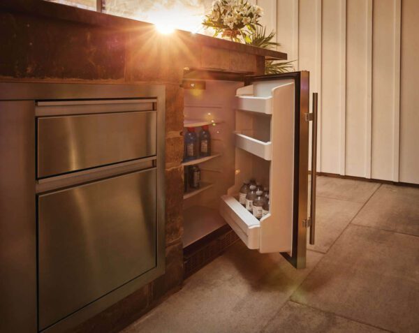 Outdoor Rated Stainless Steel Fridge