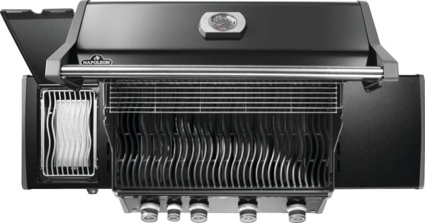 Rogue PRO 525 Propane Gas Grill With Infrared Side Burner, Black - Image 6