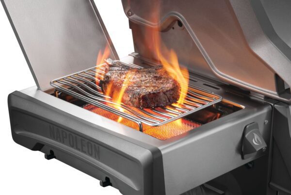 Rogue PRO 625 Propane Gas Grill w/ Infrared Side Burner, Stainless Steel - Image 3