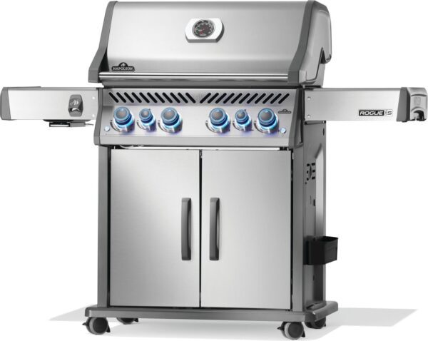 Rogue PRO-S 525 Natural Gas Grill w/ Infrared Side & Rear Burners, Stainless - Image 6