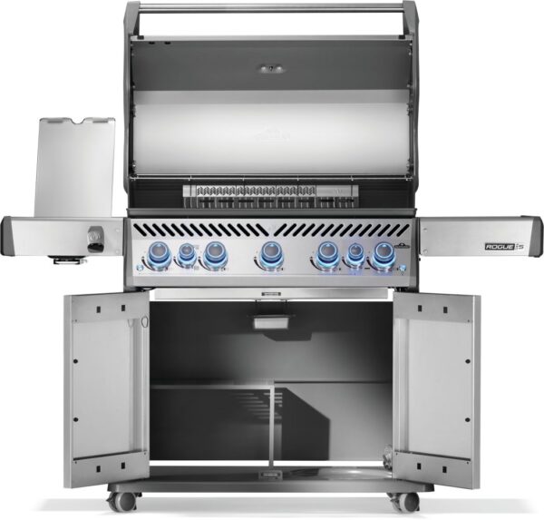 Rogue PRO-S 625 Natural Gas Grill w/ Infrared Side & Rear Burners, Sainless - Image 5