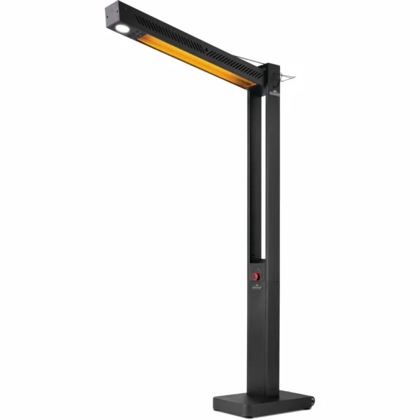 Napoleon Phantom Freestand Electric Outdoor Heater angled left