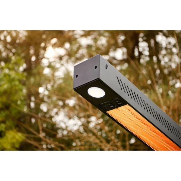 Napoleon Phantom Freestand Electric Outdoor Heater light on end